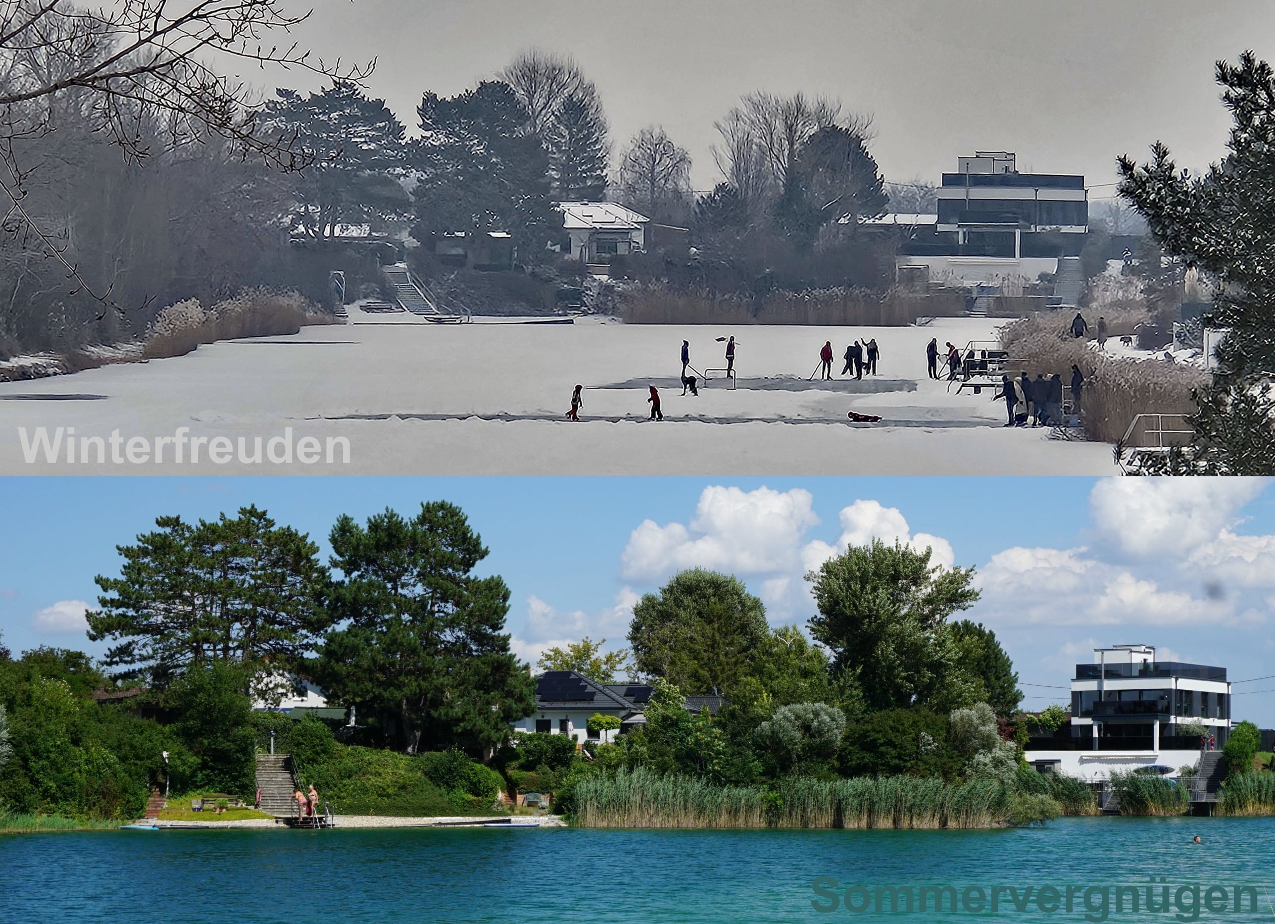 eine Oase der Ruhe neben der Seestadt Aspern